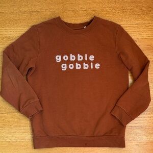 Petit Lem Brown Sweatshirt with Fun Text